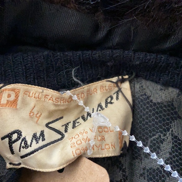 🍒🍒🍒sold🍒🍒Vintage 1950 Pam Stewart size small cardigan with detachable - Picture 3 of 6